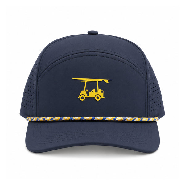 Six Panel Twill Roped Trucker Hat - Medieval