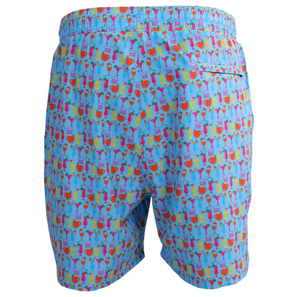 Bell w/Cocktail Print Swim Trunks