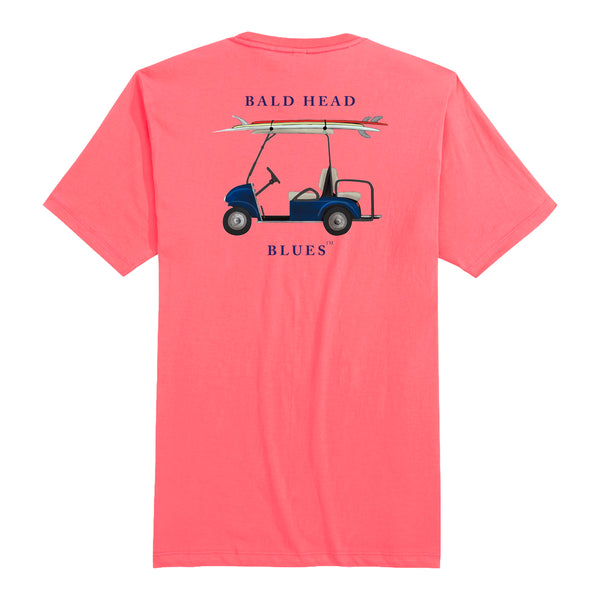 Island Tee - Short Sleeve Golf Cart - Coral
