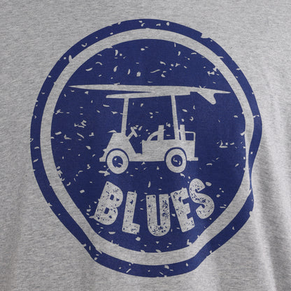 Island Tee - Retro Logo - Grey