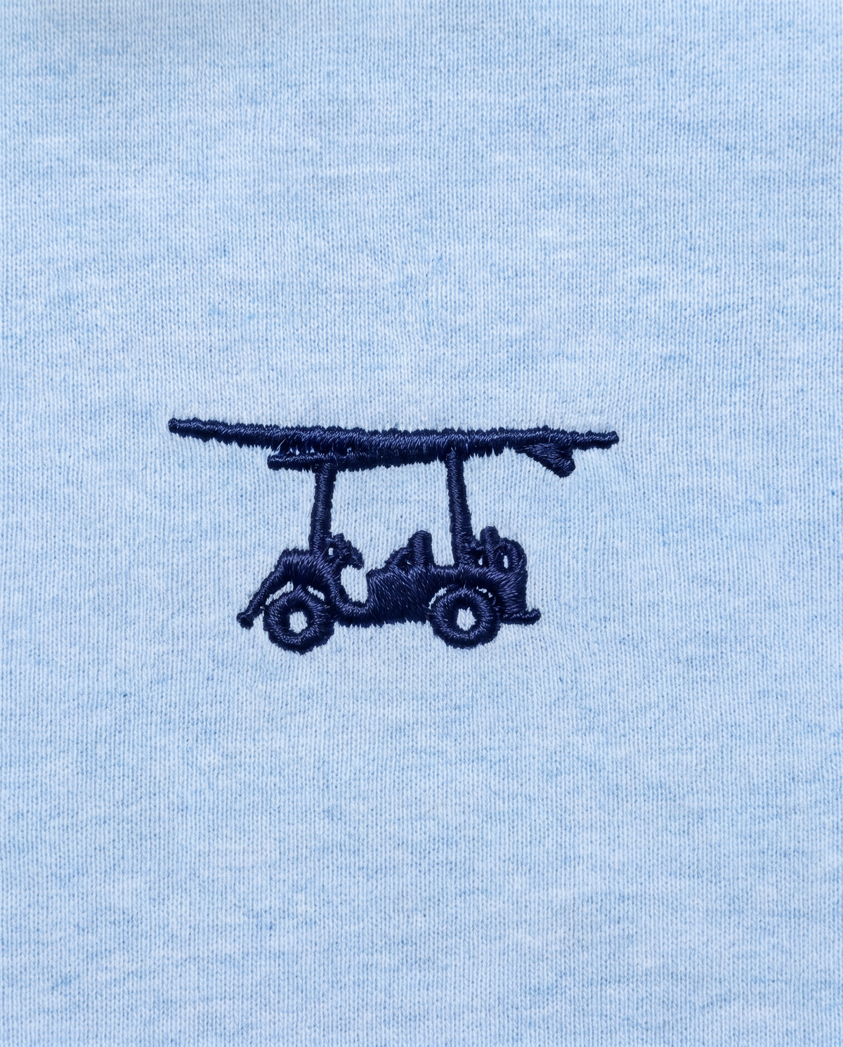 Albatross Youth Polo Heather Bell chest logo detail