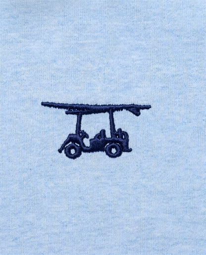 Albatross Youth Polo Heather Bell chest logo detail