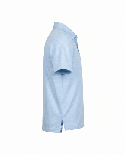 Albatross Youth Polo Heather Bell side
