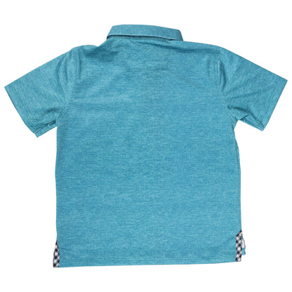 Albatross Youth Polo - Heather Lagoon