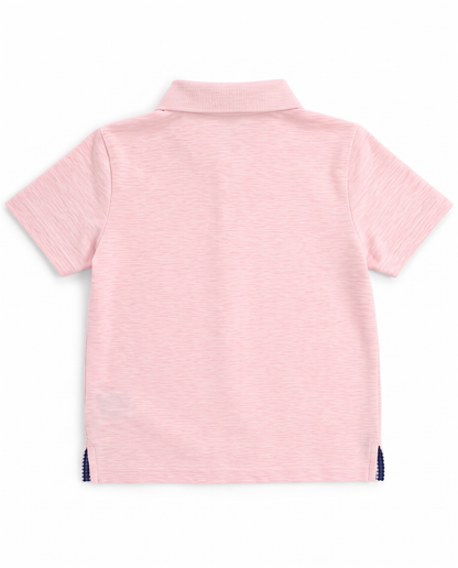 Albatross Youth Polo Heather Pink back