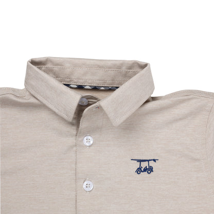 Albatross Youth Polo - Heather Sand Dollar