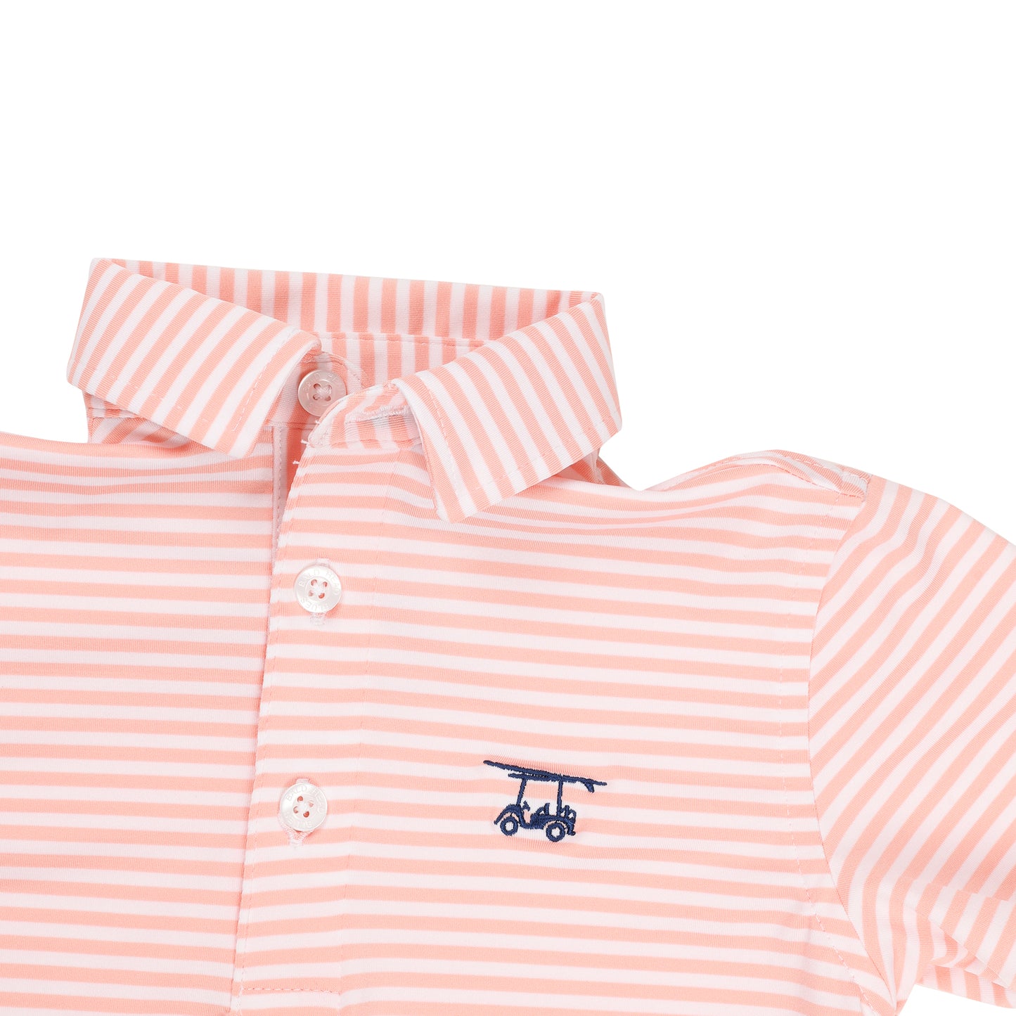 Albatross Youth Polo - Peach / White