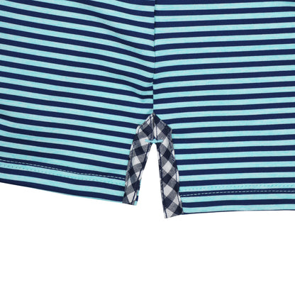Albatross Youth Polo - Royal Blue / Heather Aruba