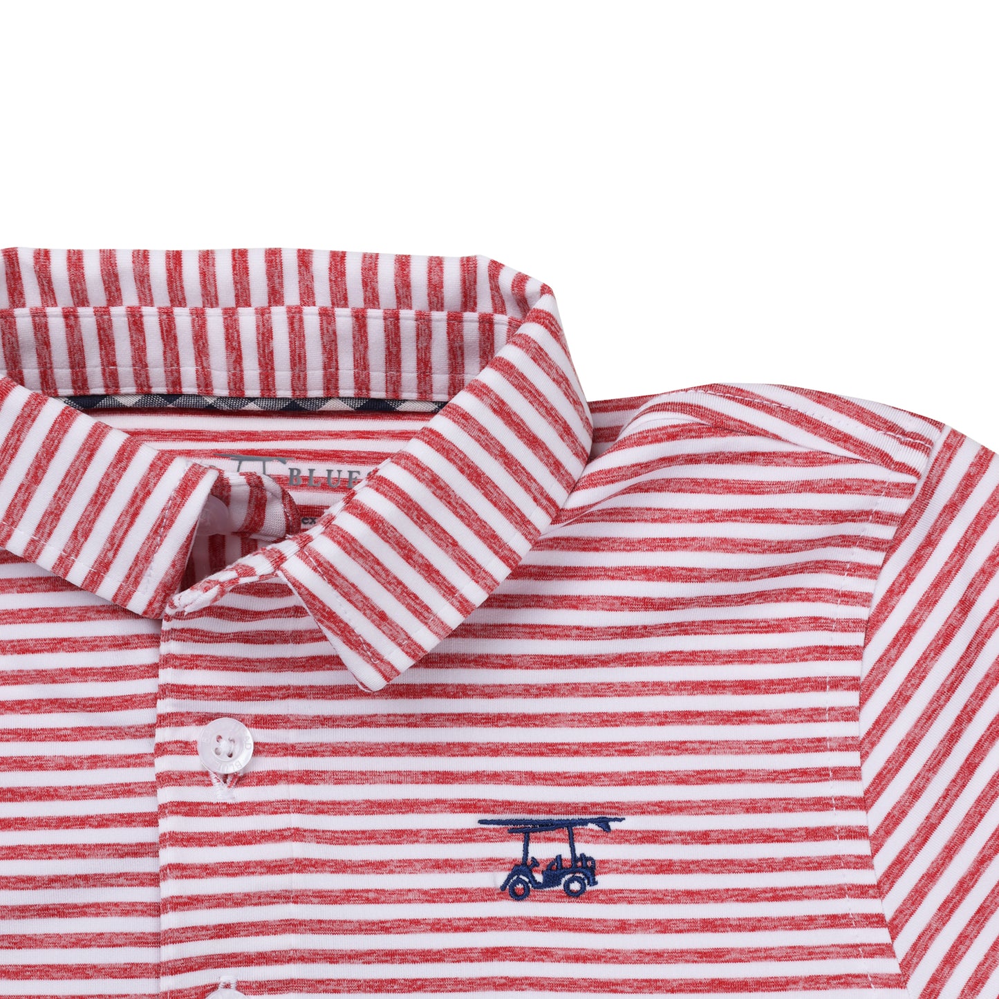 Albatross Youth Polo - White / Heather State Red