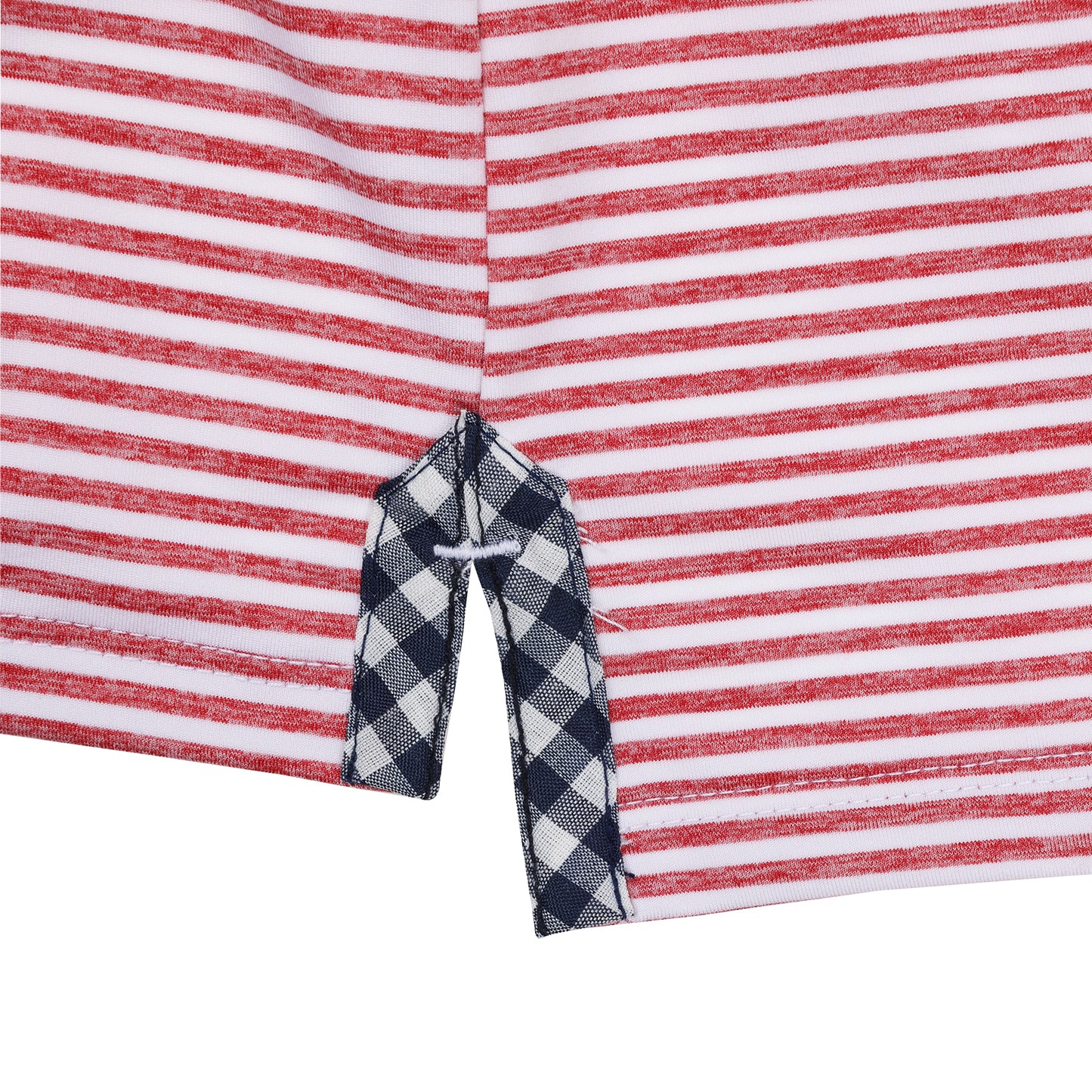 Albatross Youth Polo - White / Heather State Red