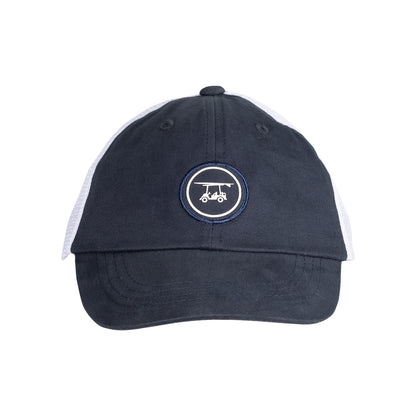 Youth Trucker Hat w/ Circle Logo - Navy