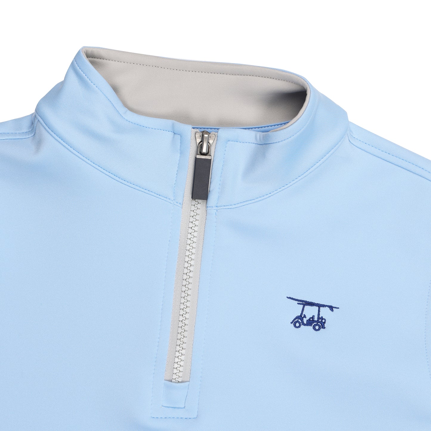 Youth Dogwood Quarter Zip - Solid Bell