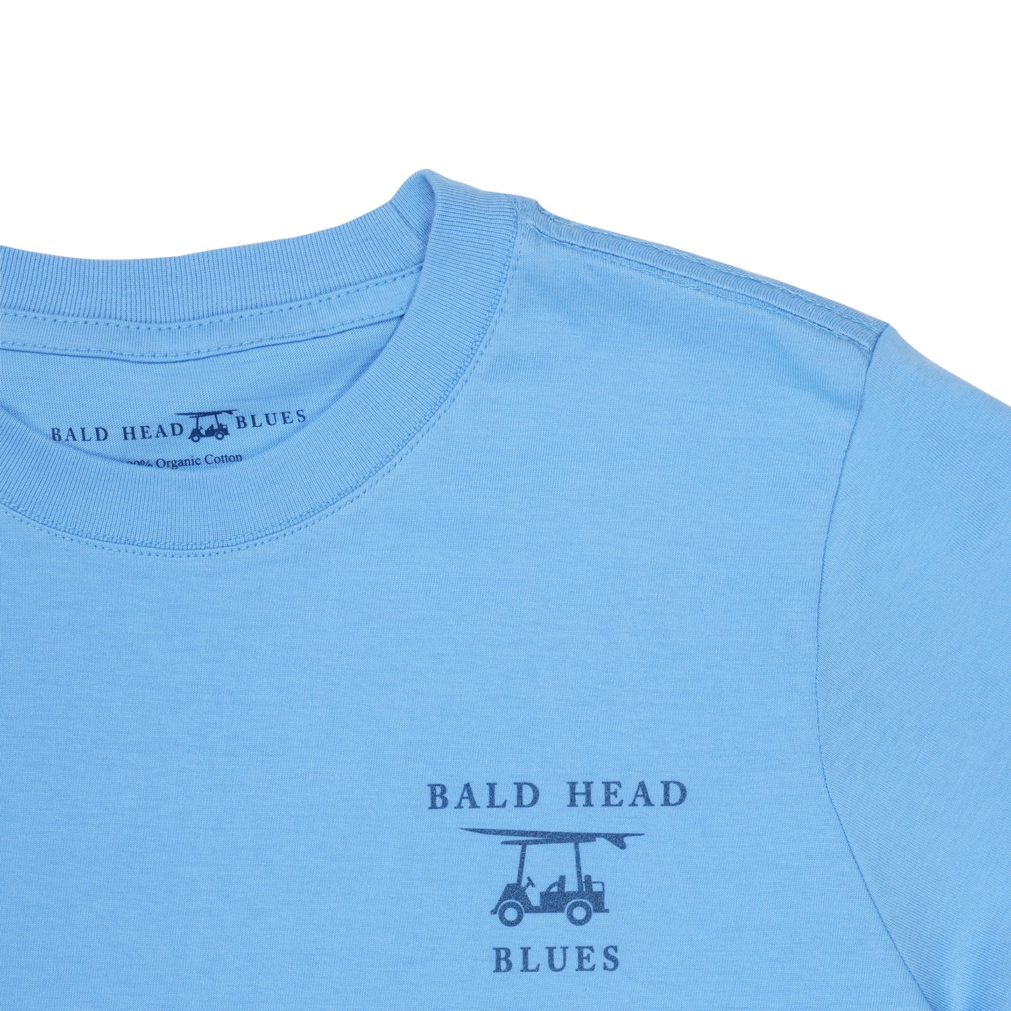 Island Tee - Youth Short Sleeve Golf Cart - Azure Blue