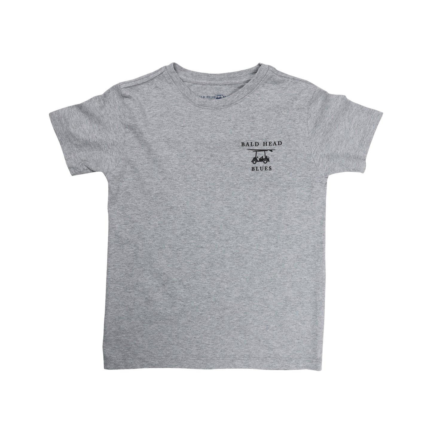 Island Tee - Youth Short Sleeve Pirate Ship - Heather Grey