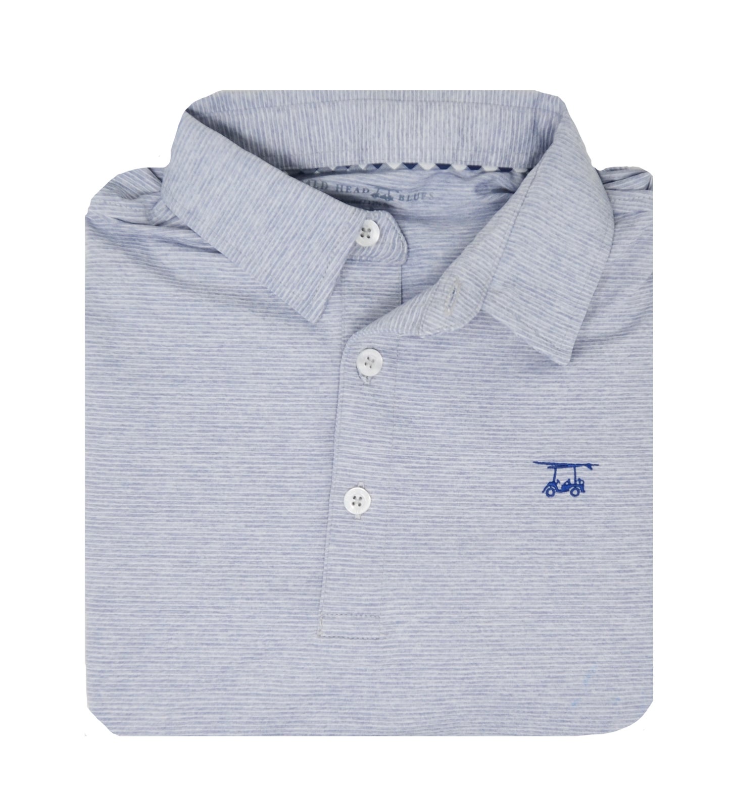 Limited Edition Polo - Heather Grey / Thin White Stripes