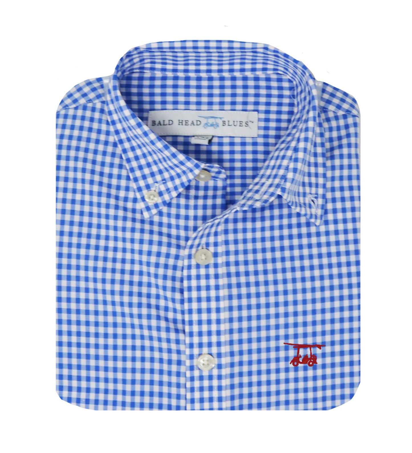 Youth Islander Button Down - Royal Blue/White