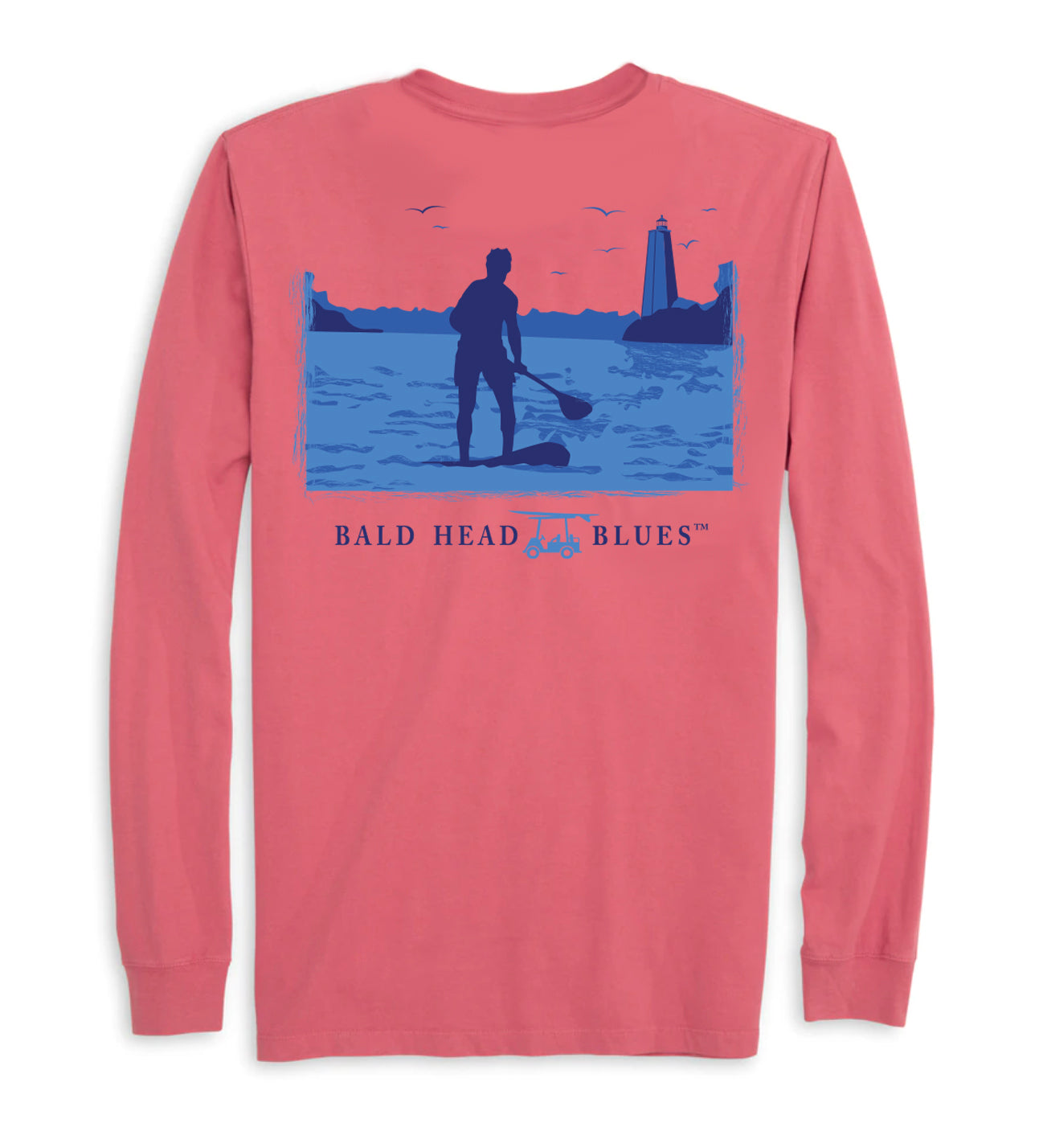 Island Tee - Long Sleeve Paddleboard - Brick