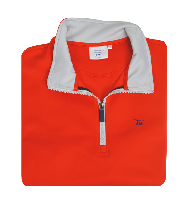 Dogwood Quarter Zip- Solid State Red