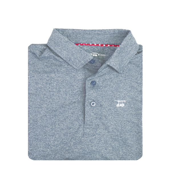 Albatross Youth Polo - Heather Charcoal