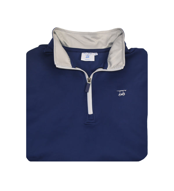 Youth Dogwood Quarter Zip - Solid Medieval
