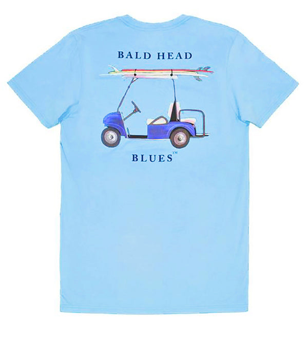 Island Tee - Short Sleeve Golf Cart - Blue
