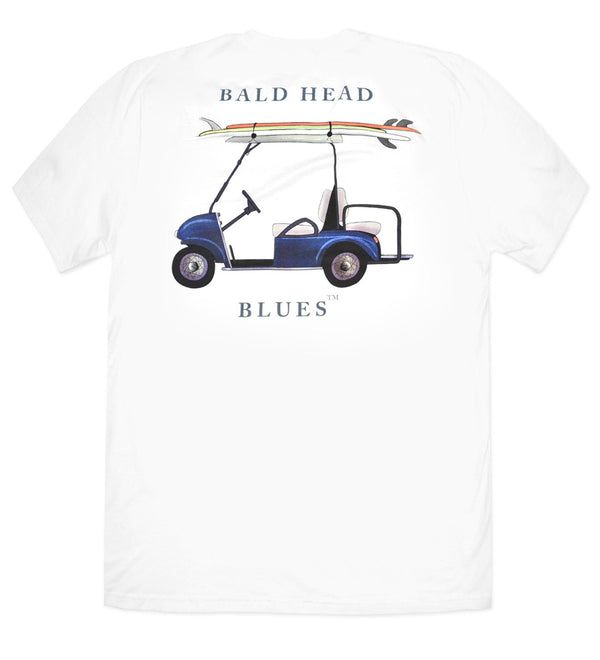 Island Tee - Short Sleeve Golf Cart - White