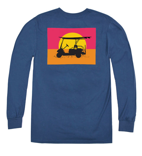 Island Tee  Long Sleeve - Endless Sunset - Navy