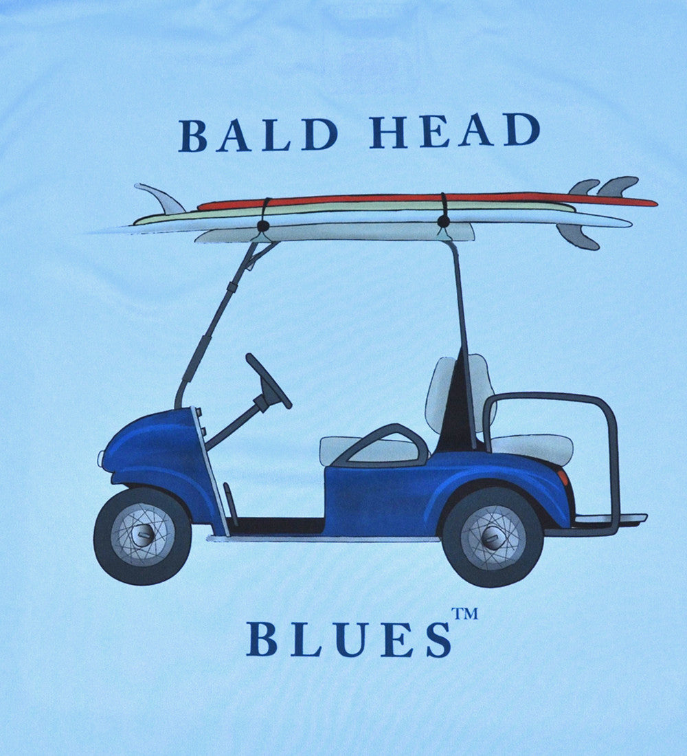 Performance Long Sleeve Golf Cart T-Shirt - Columbian Blue