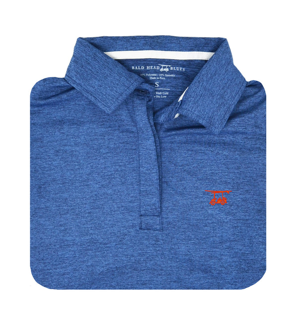 Ladies Albatross Polo - Heather Royal Blue