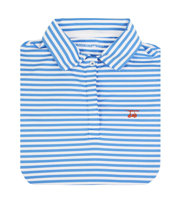 Ladies Albatross Polo - Regatta/White Wide Stripe