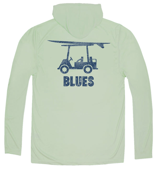 Performance Long Sleeve Blues Hoodie - Sage