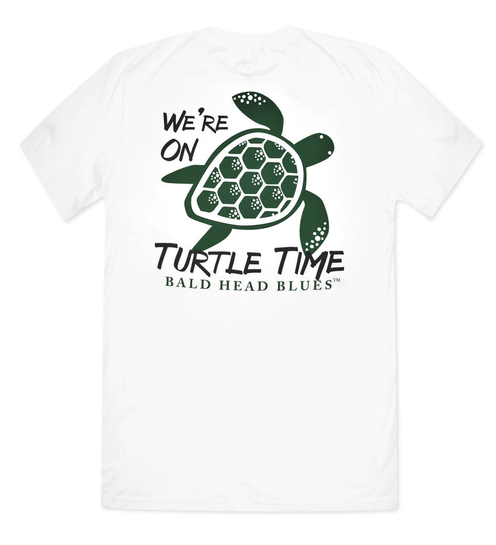 Island Tee - Short Sleeve Turtle Time - White