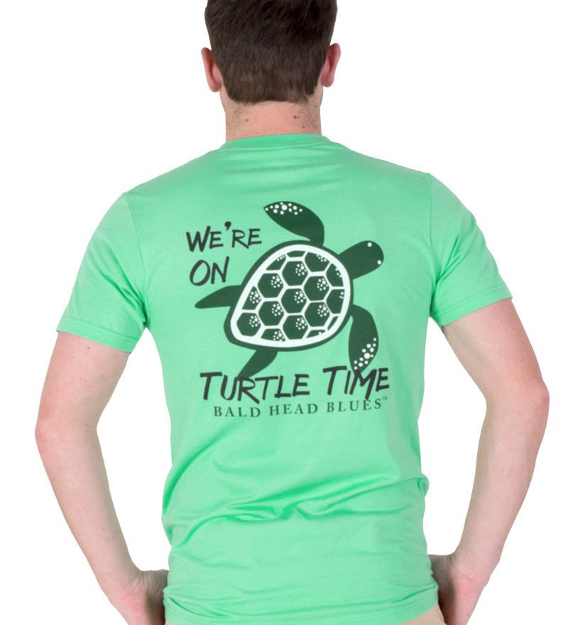 Island Tee - Short Sleeve Turtle Time - Clover Green