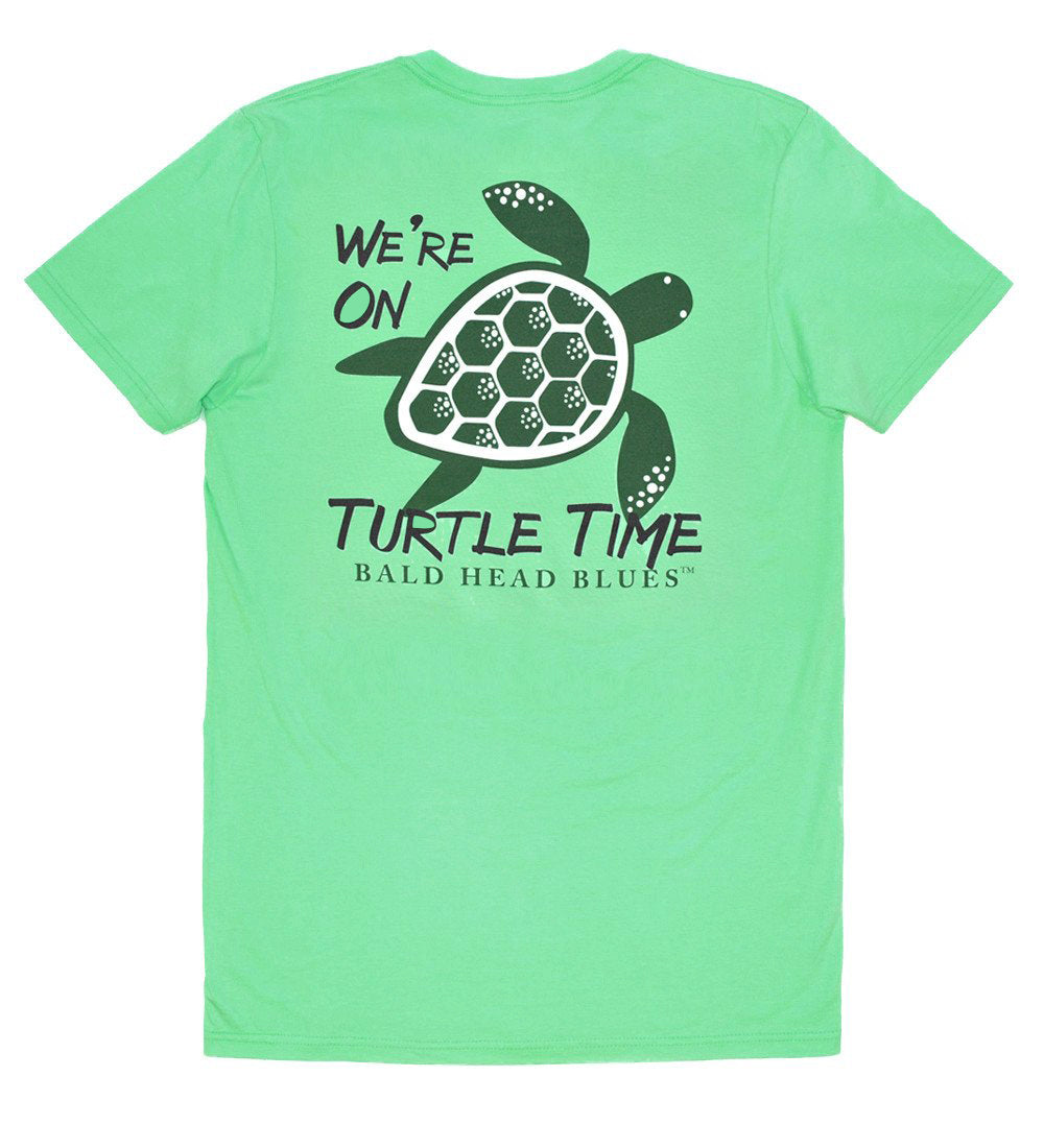 Island Tee - Short Sleeve Turtle Time - Clover Green