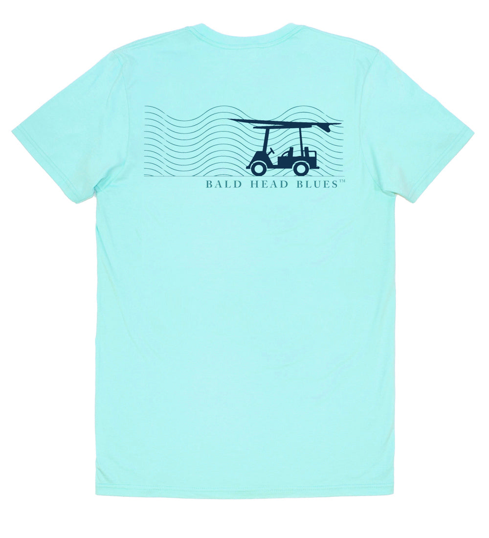 Island Tee - Short Sleeve Wave - Aqua